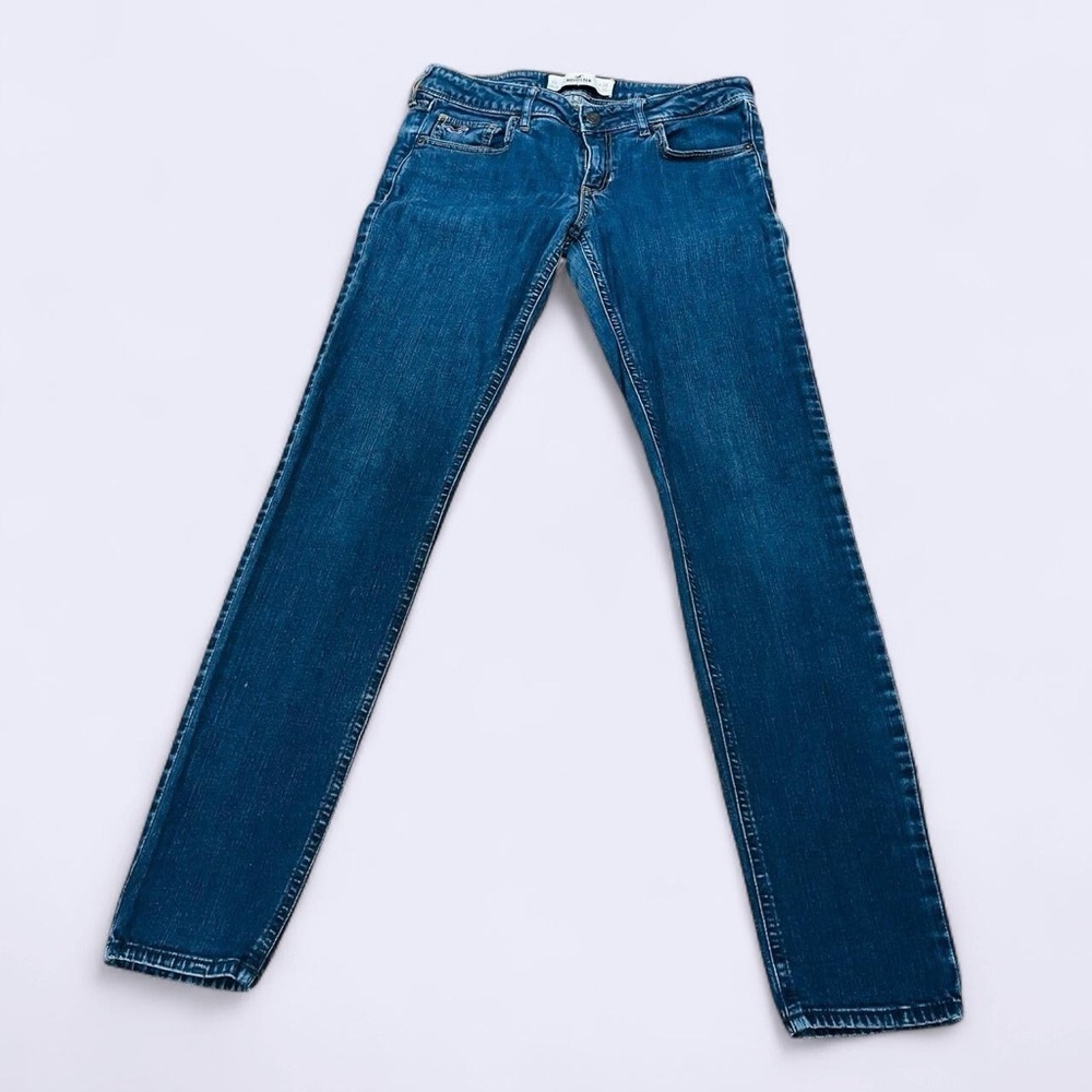 Slim Straight Leg Skinny Blue Jeans 7R 28x31